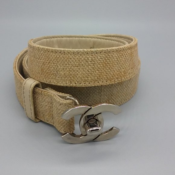 Chanel Logo Buckle Vintage Belt - Picture 1 of 16
